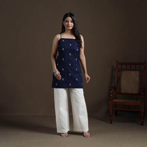 Cotton Short Jacquard Kurta for Women 03