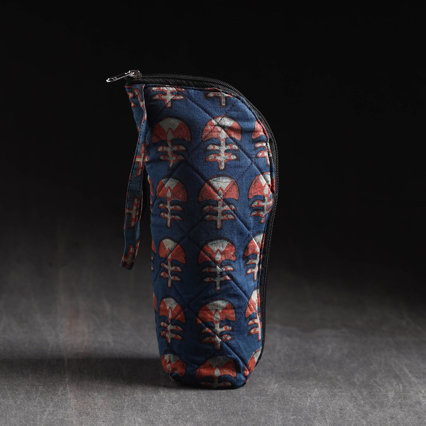  Blue Handmade Cotton 1L Water Bottle Cover