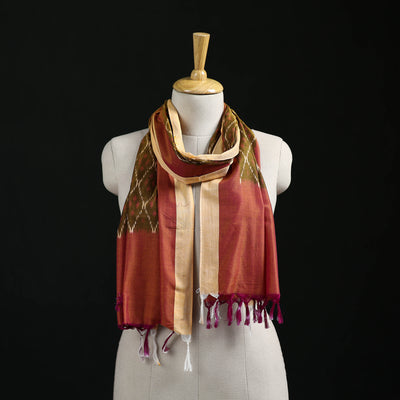 Pochampally Ikat Weave Cotton Stole 19