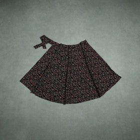 Ajrakh Hand Block Print Cotton Wrap Around Skirt 32