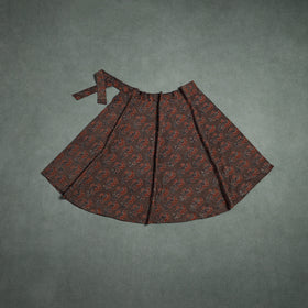 Ajrakh Hand Block Print Cotton Wrap Around Skirt 33
