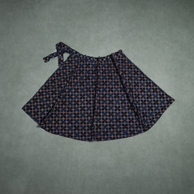 Ajrakh Hand Block Print Cotton Wrap Around Skirt 34
