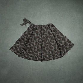 Grey - Pochampally Ikat Cotton Wrap Around Skirt 36