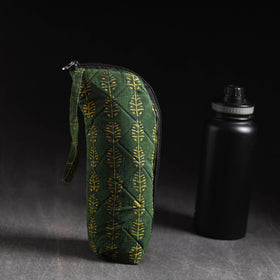  Green Handmade Cotton 1L Water Bottle Cover