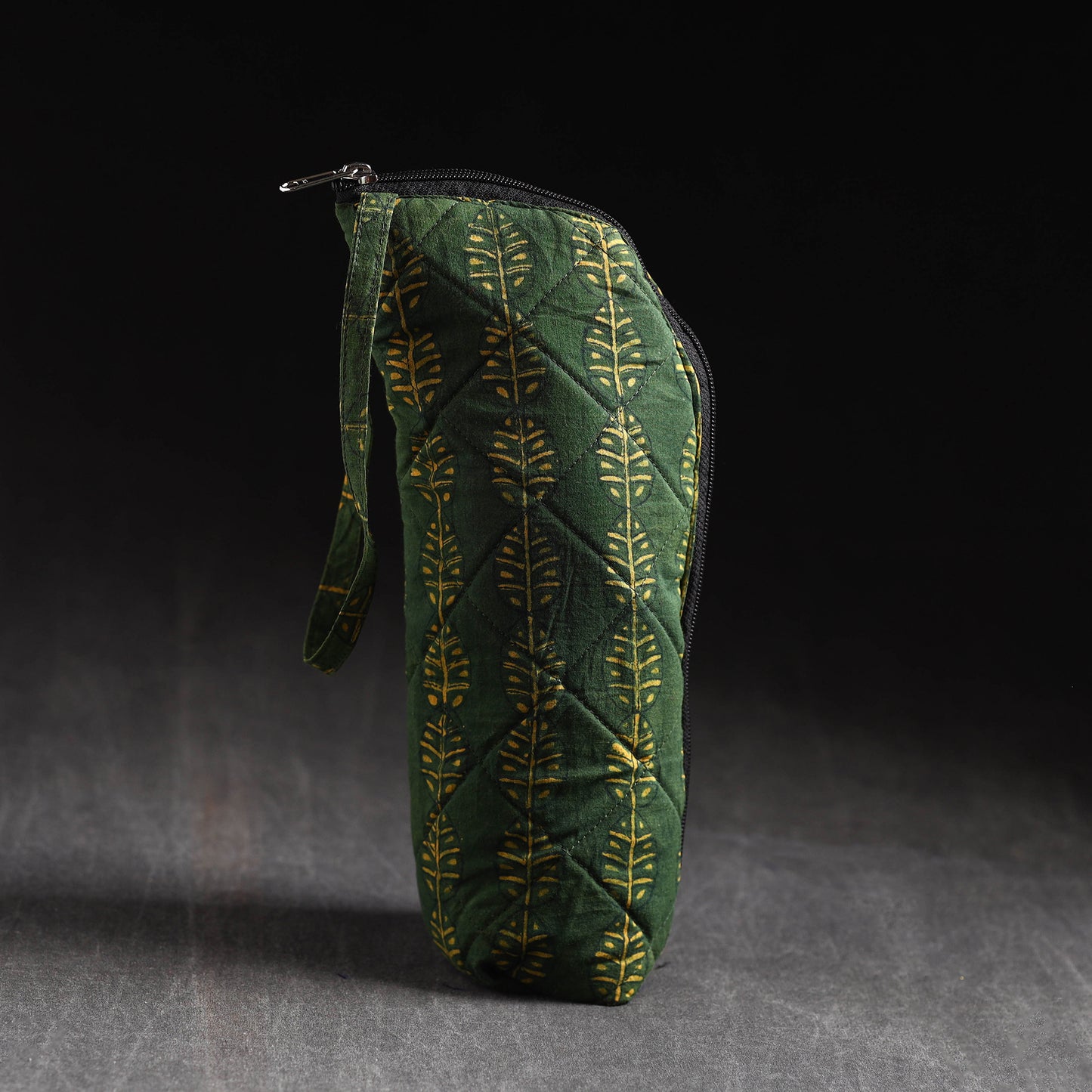  Green Handmade Cotton 1L Water Bottle Cover