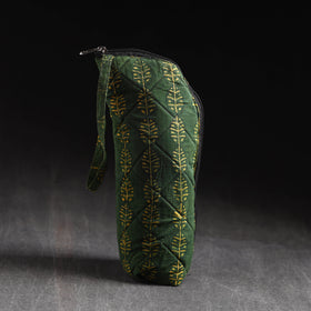  Green Handmade Cotton 1L Water Bottle Cover