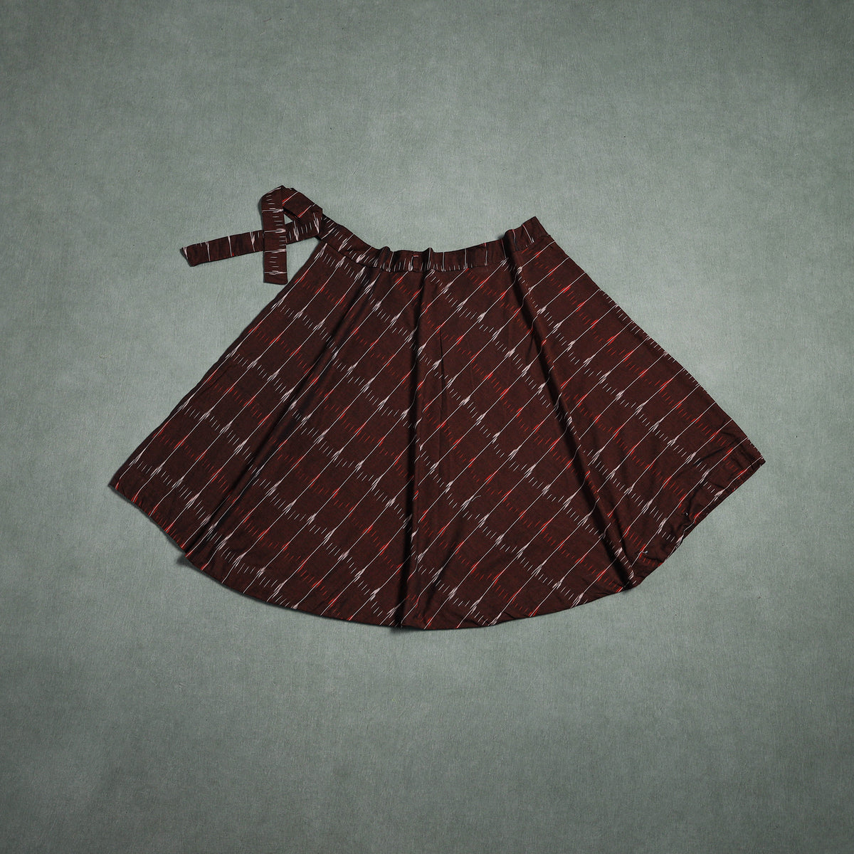Pochampally Ikat Cotton Wrap Around Skirt 39