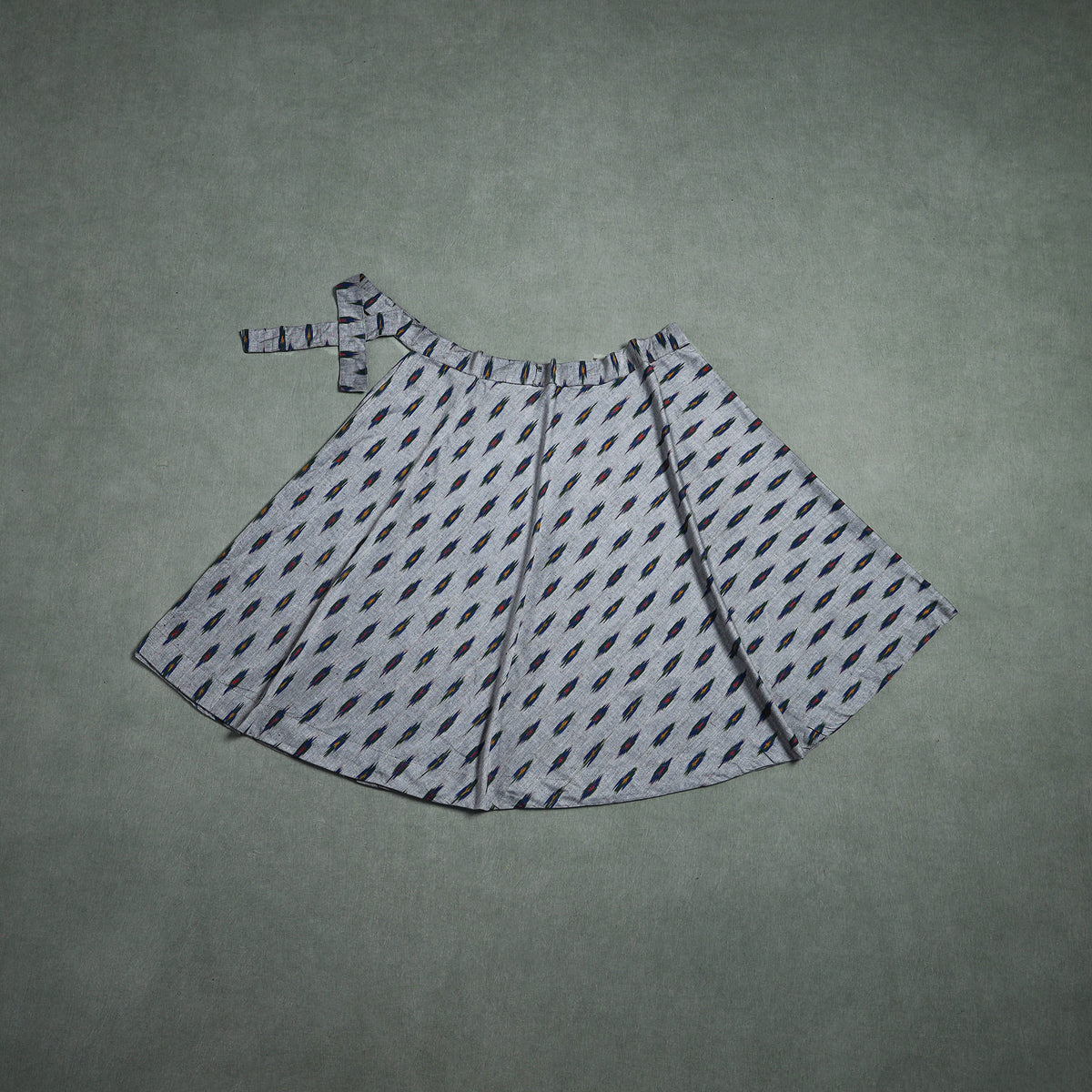 Pochampally Ikat Cotton Wrap Around Skirt 38