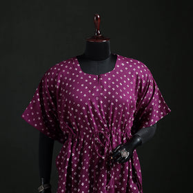 Bandhani Tie-Dye Cotton Kaftan (Short) 19