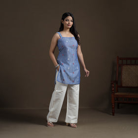 Cotton Short Jacquard Kurta for Women 06
