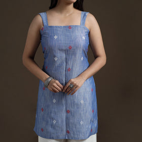 Cotton Short Jacquard Kurta for Women 06