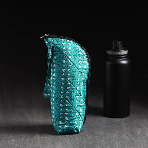  Blue Handmade Cotton 1L Water Bottle Cover