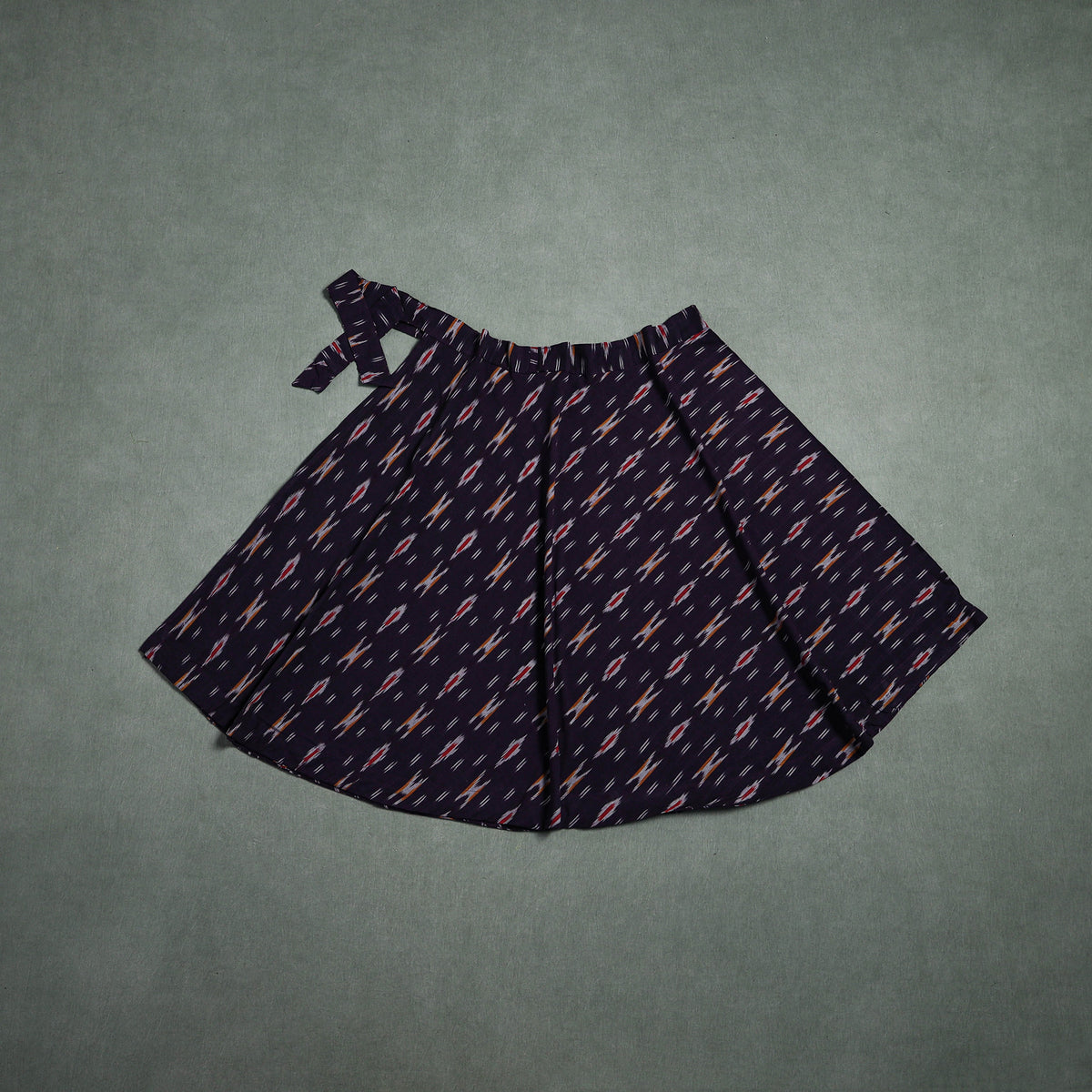 Pochampally Ikat Cotton Wrap Around Skirt 42