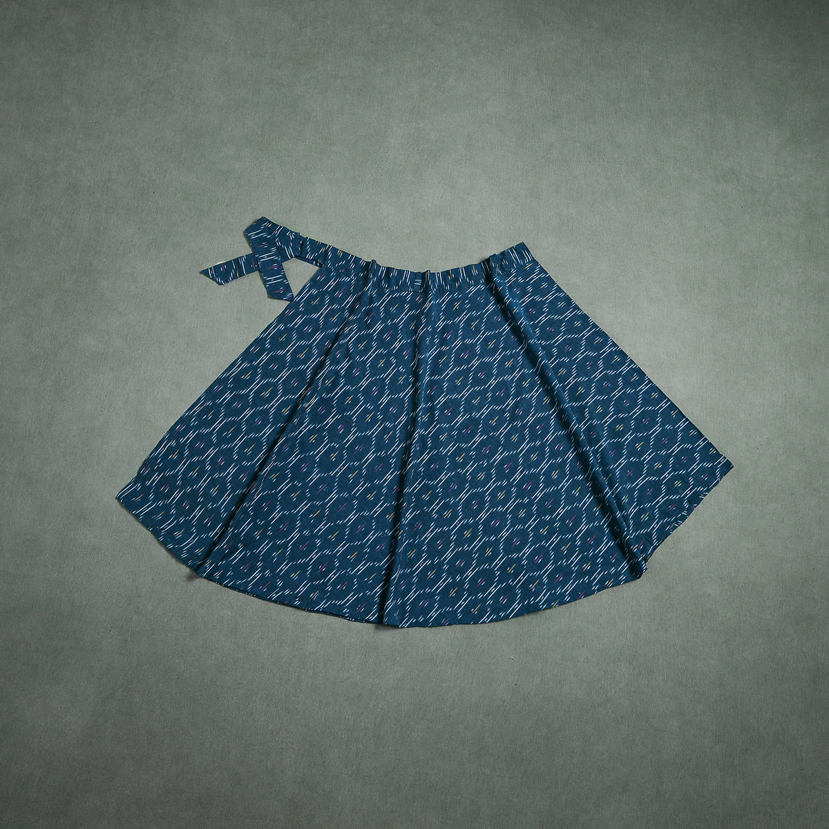 Pochampally Ikat Cotton Wrap Around Skirt 43