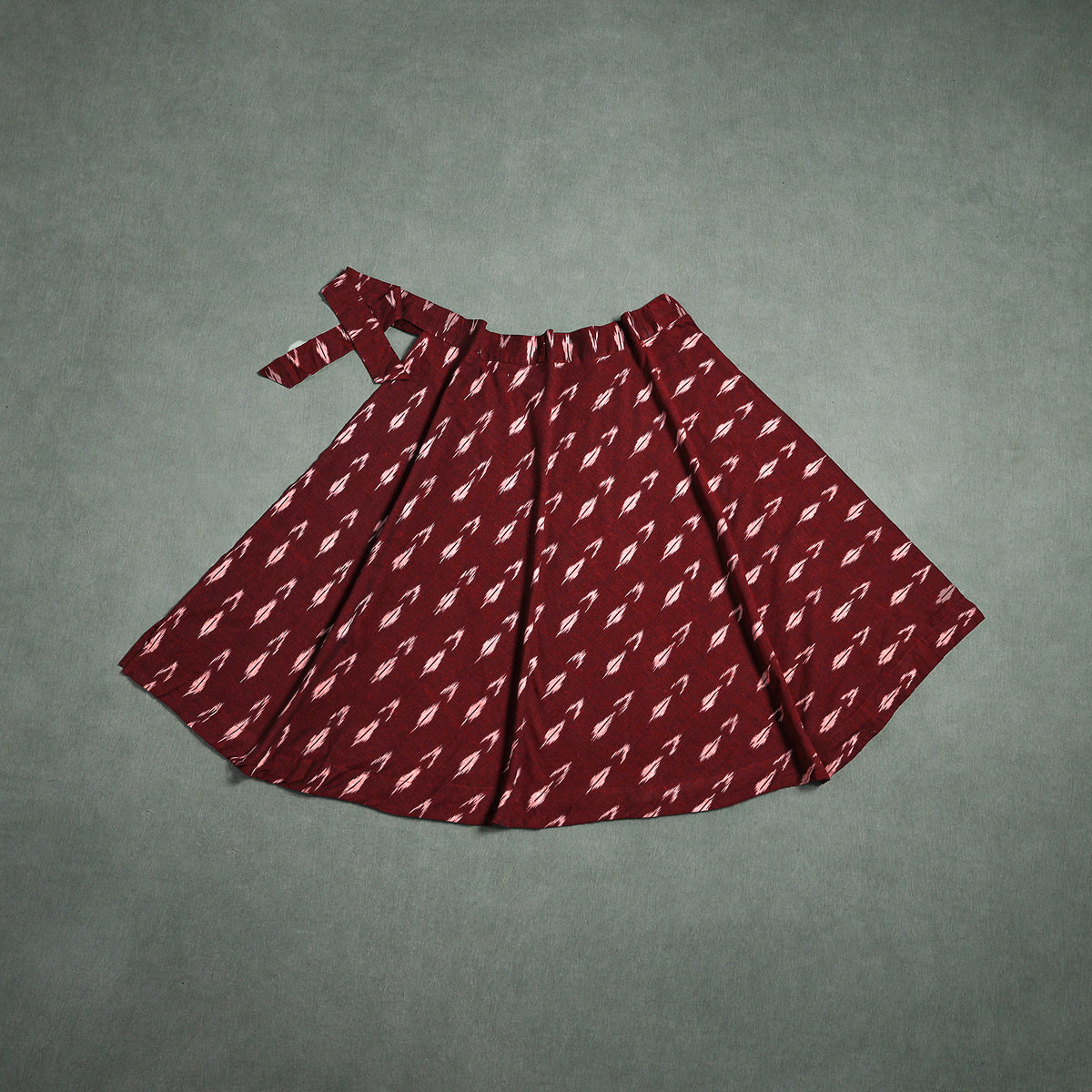 Pochampally Ikat Cotton Wrap Around Skirt 44