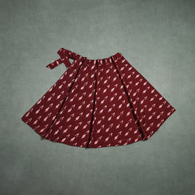 Pochampally Ikat Cotton Wrap Around Skirt 44