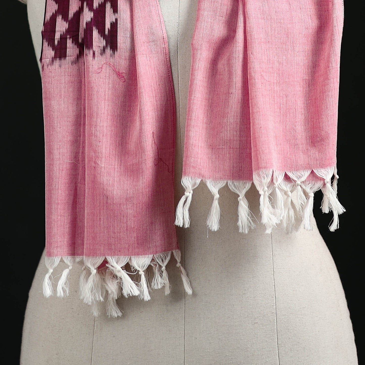 Pochampally Ikat Weave Cotton Stole 36