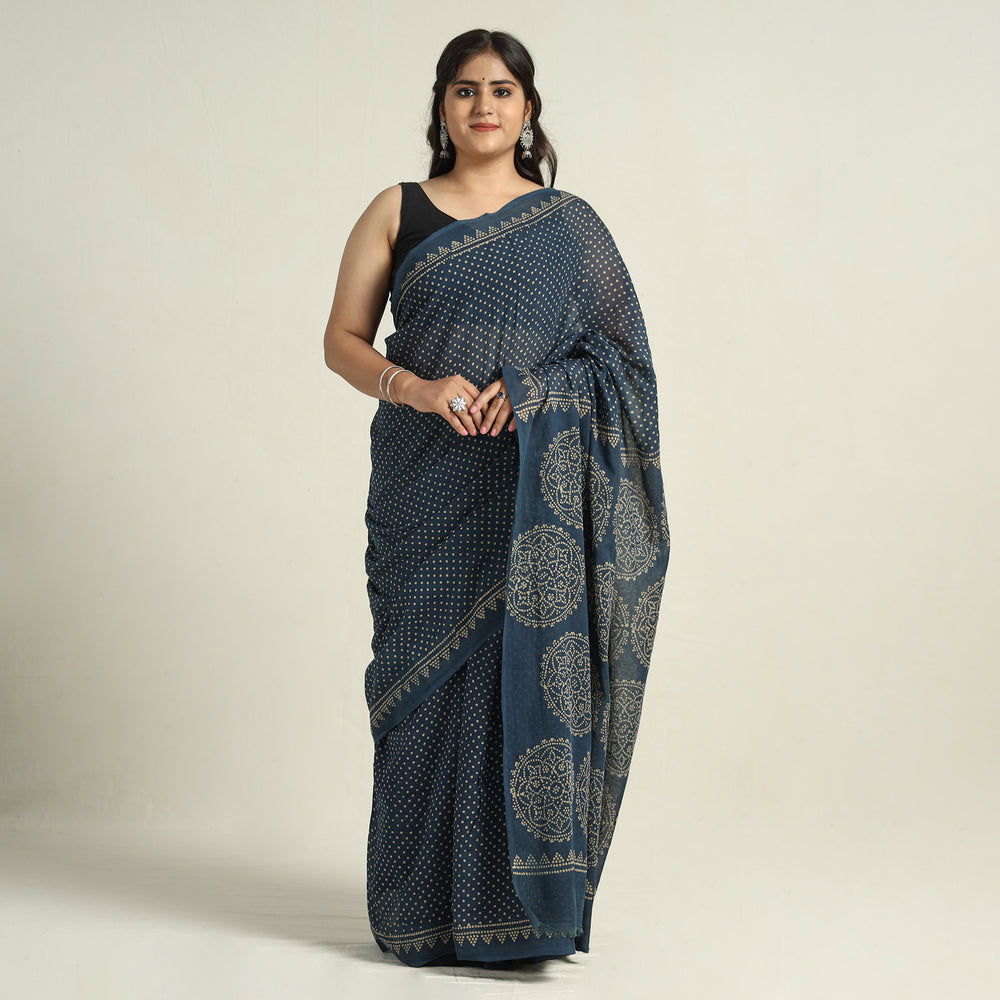 Batik Print Saree