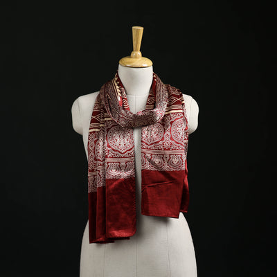 Kutch Printed Mashru Silk Stole 01