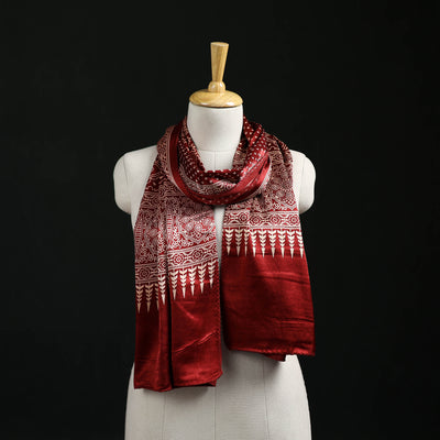 Kutch Printed Mashru Silk Stole 02