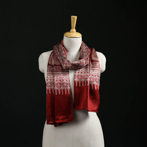 Kutch Printed Mashru Silk Stole 04