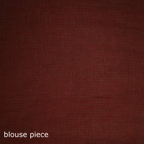 Nazaakat Kota Doria Cotton Plain Saree with Blouse Piece & Earrings 32