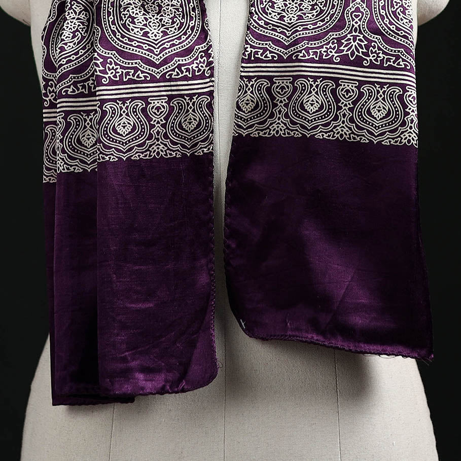 Kutch Printed Mashru Silk Stole 05