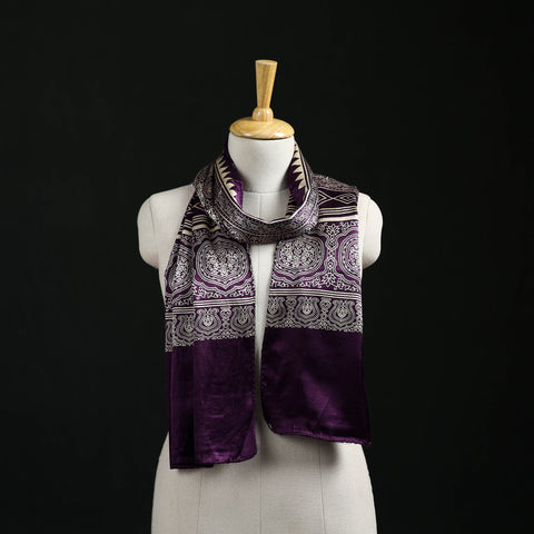 Kutch Printed Mashru Silk Stole 05