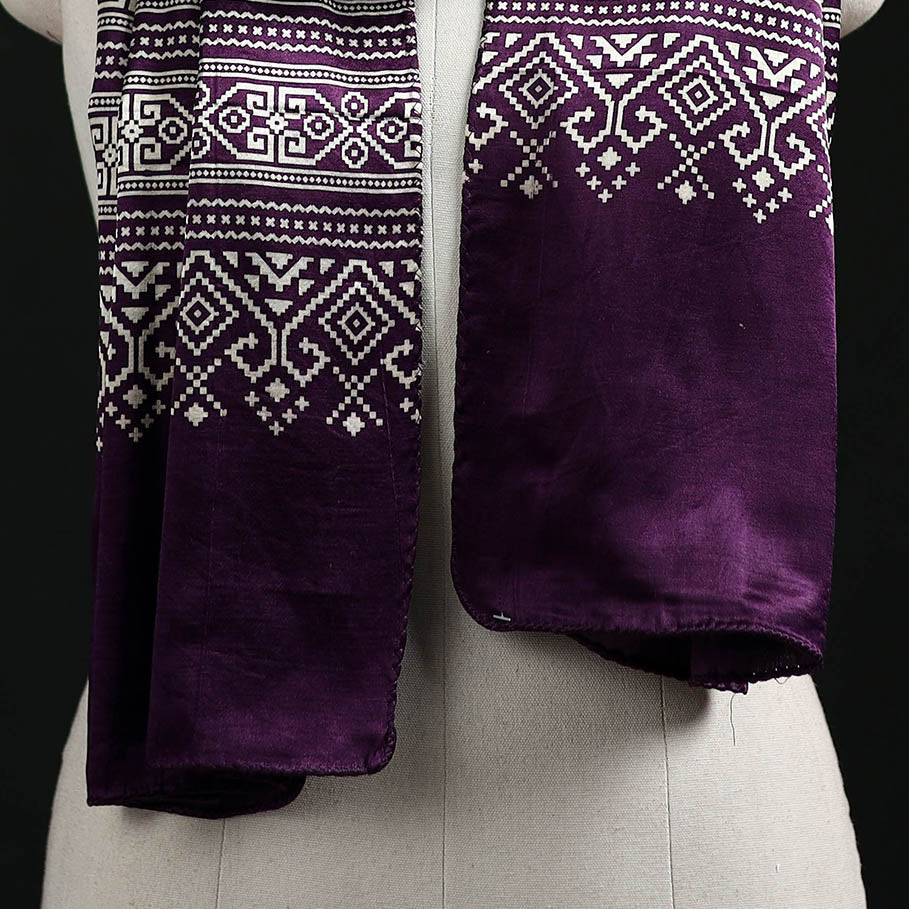 Kutch Printed Mashru Silk Stole 06