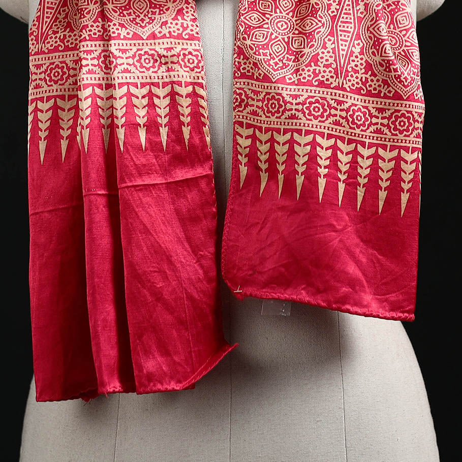 Kutch Printed Mashru Silk Stole 09