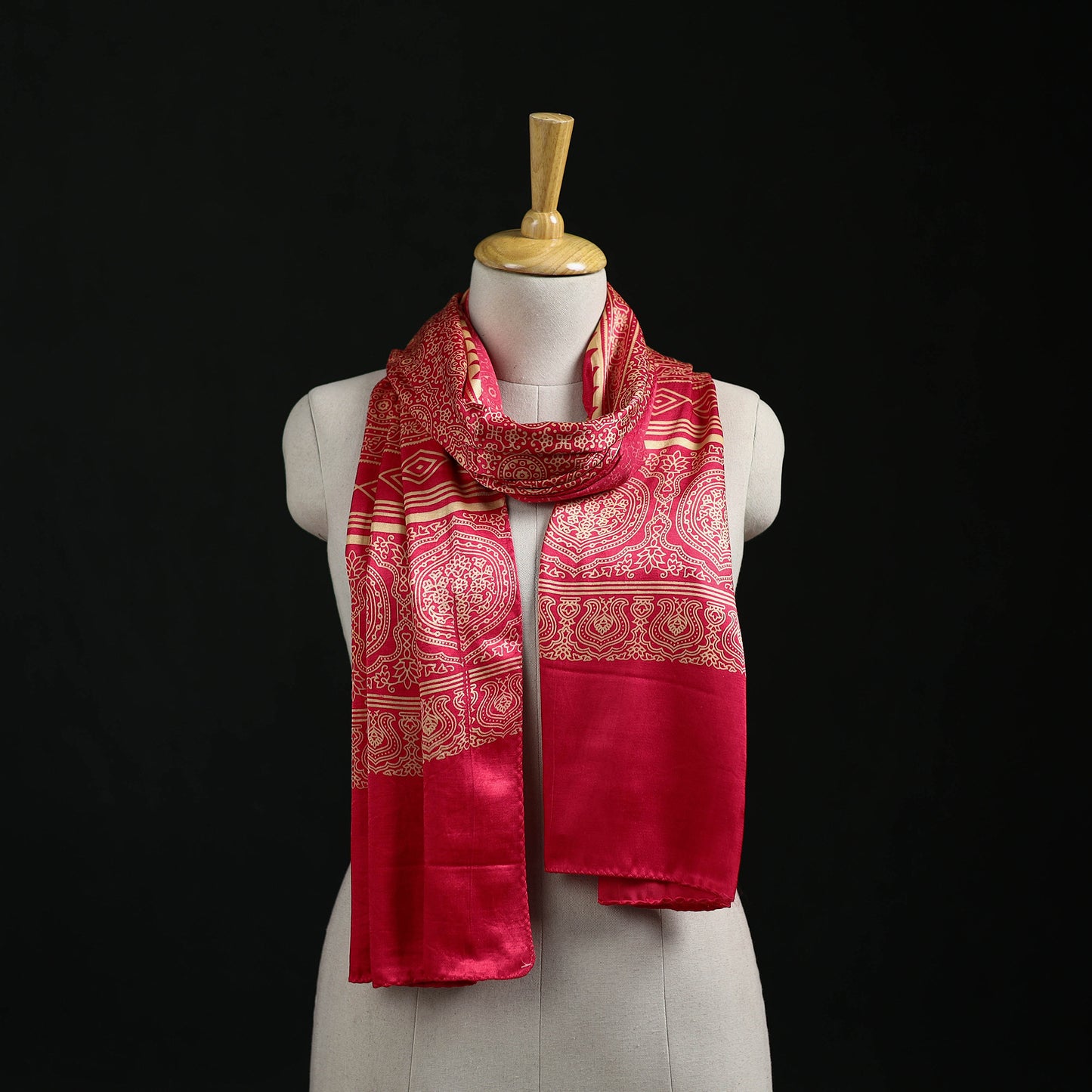 Kutch Printed Mashru Silk Stole 10