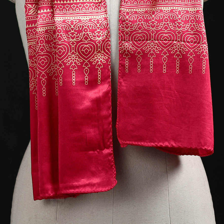 Kutch Printed Mashru Silk Stole 11