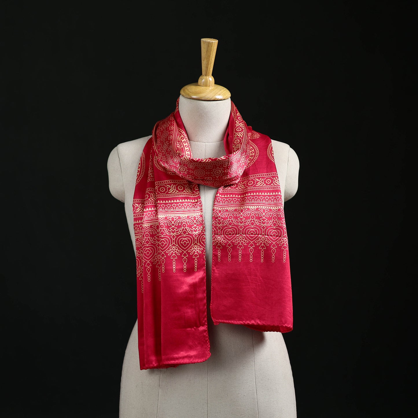 Kutch Printed Mashru Silk Stole 11
