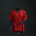 Bandhani Tie-Dye Cotton Kaftan (Short) 15