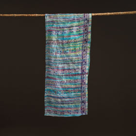 Reversible Silk Bengal Hand Kantha Stitch Stole 121