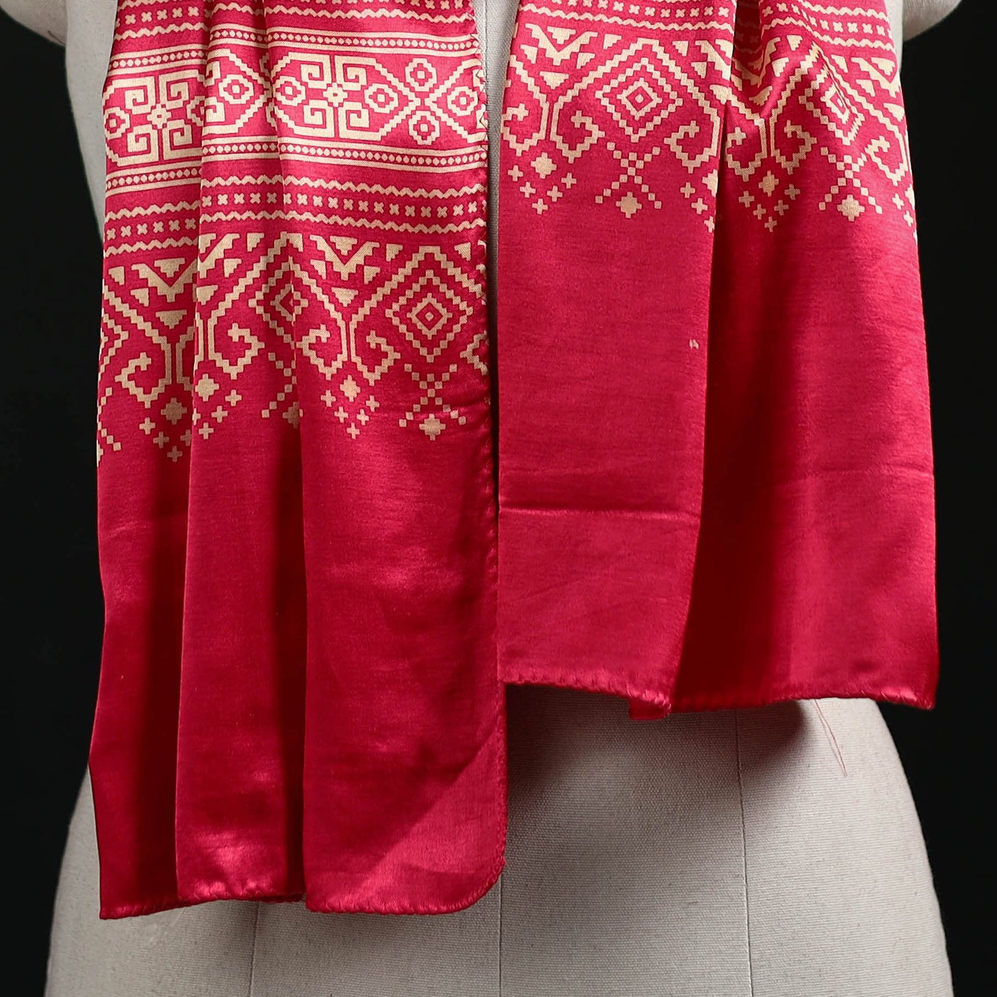 Kutch Printed Mashru Silk Stole 12