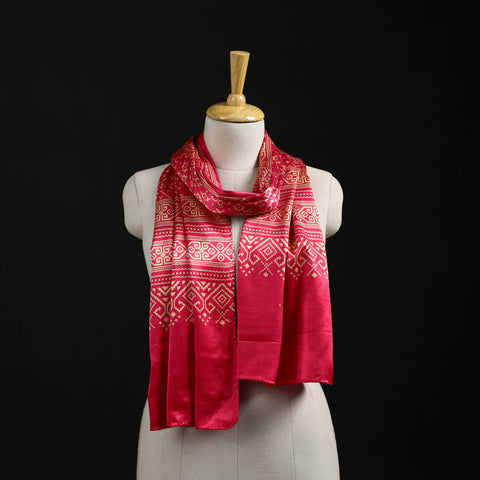 Kutch Printed Mashru Silk Stole 12