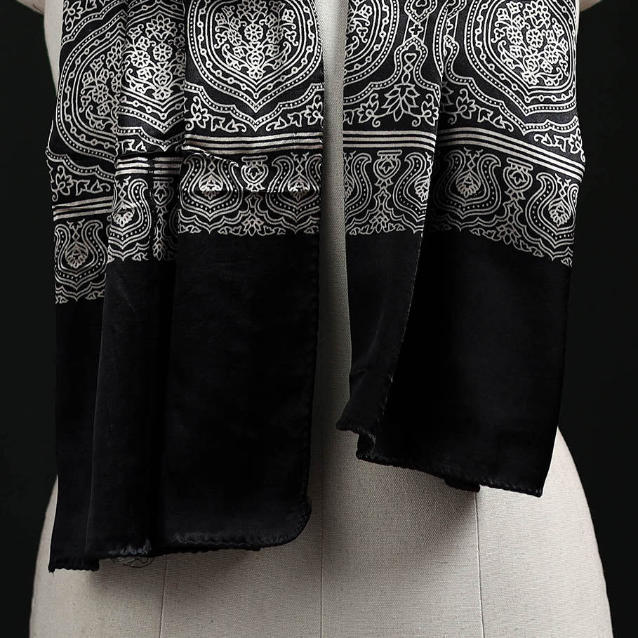 Kutch Printed Mashru Silk Stole 14