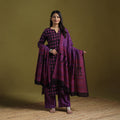 Natural Dyed Hand Block Bagh Print Cotton Suit Set with Dupatta for Women 11