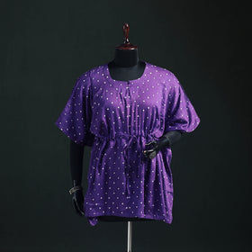 Bandhani Tie-Dye Cotton Kaftan (Short) 14