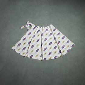 Pochampally Ikat Cotton Wrap Around Skirt 64