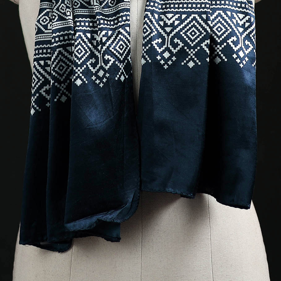Kutch Printed Mashru Silk Stole 17
