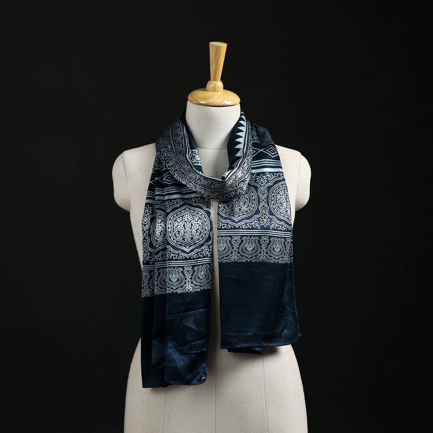 Kutch Printed Mashru Silk Stole 18