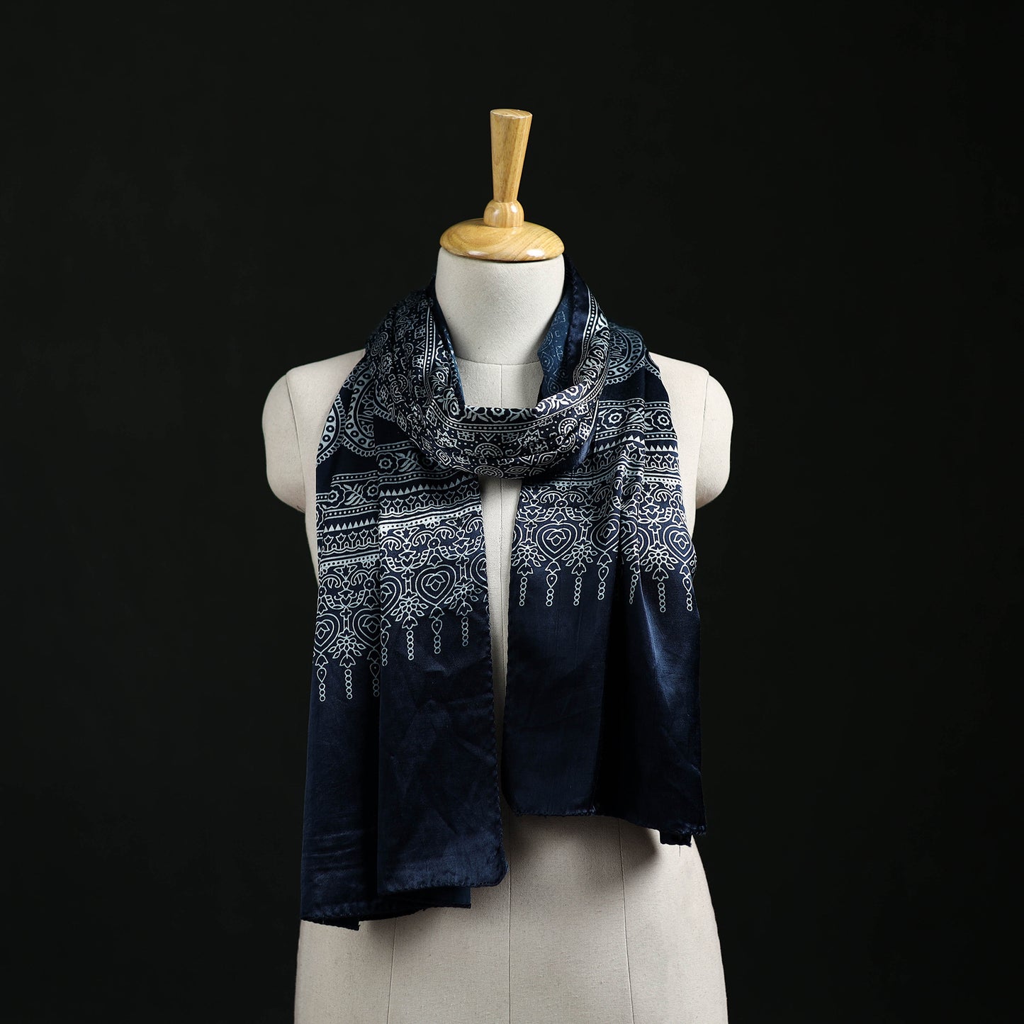 Kutch Printed Mashru Silk Stole 20