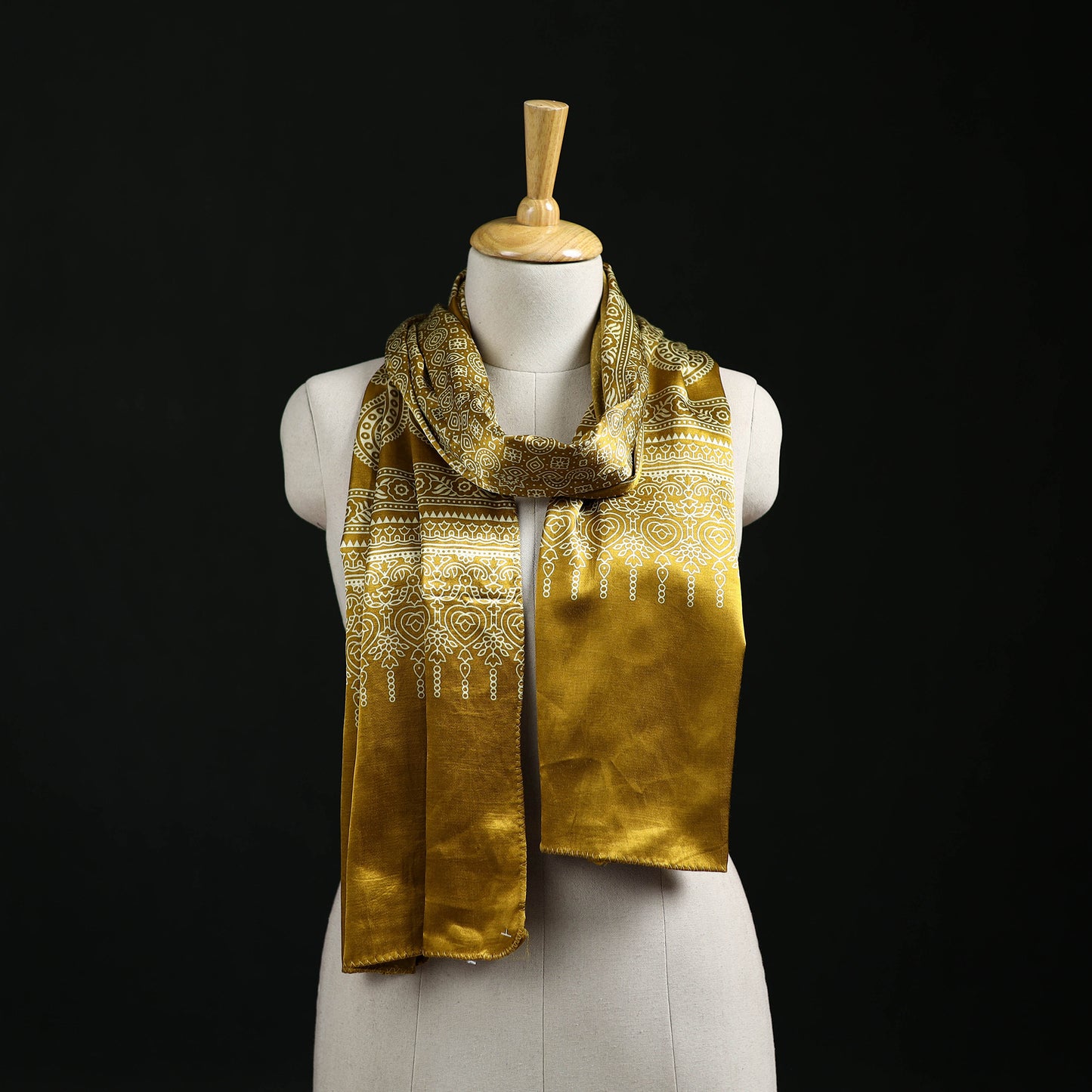 Kutch Printed Mashru Silk Stole 21
