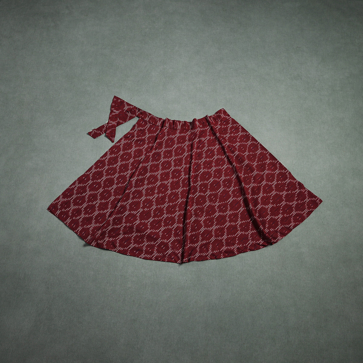 Pochampally Ikat Cotton Wrap Around Skirt 68