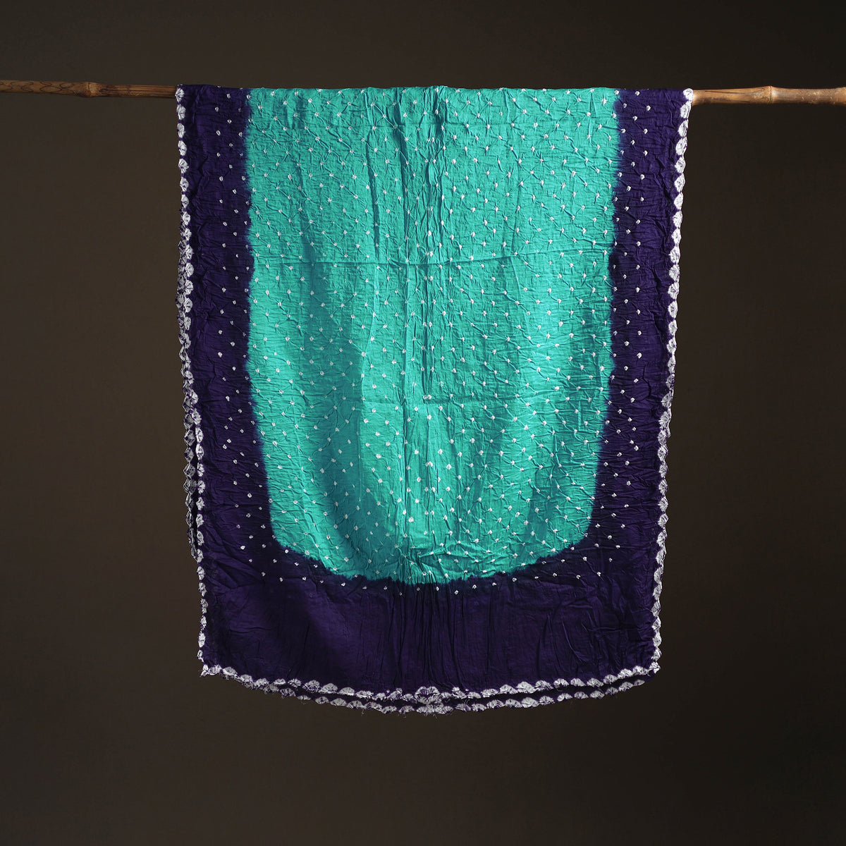 Kutch Rai Bandhani Pure Mul Cotton Saree with Blouse Piece 41