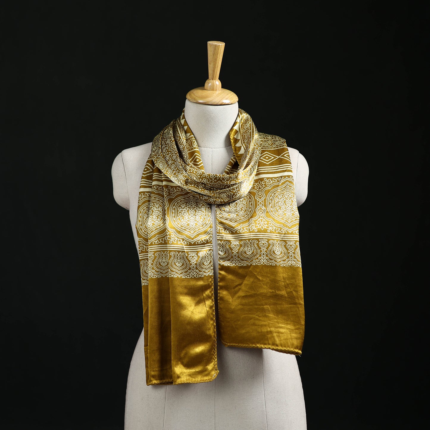 Kutch Printed Mashru Silk Stole 23