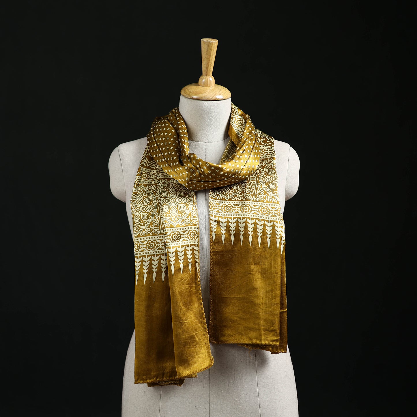 Kutch Printed Mashru Silk Stole 24