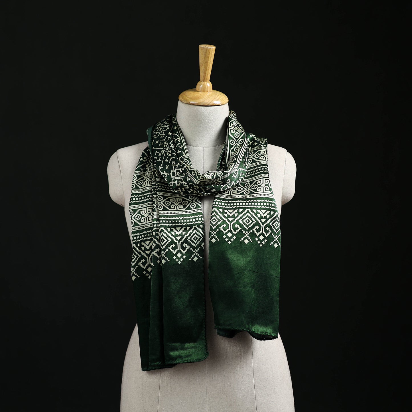 Kutch Printed Mashru Silk Stole 25